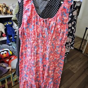 GAP Floral Pink and Blue Dress